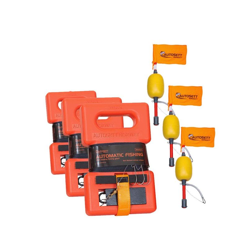  3-pack Autosett Medium Combi med flaggbojar